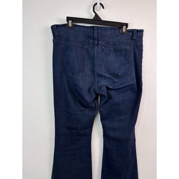 Judy Blue women's 2XL dark wash high rise flare stretch denim jeans - Picture 3 of 8